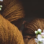 wool skeins dyed with onions