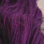 purple wool skiens dyed with phytolacca